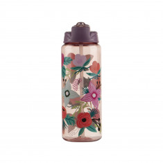 Botella  cylinder w/graphics, w/midway sipper colored 32oz