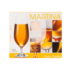 Set x 6 Copa de cerveza  martina 395 ml